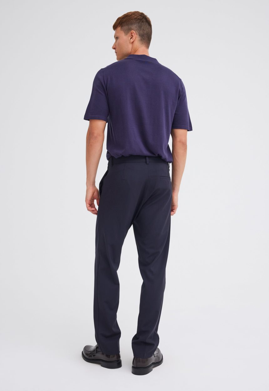 Jac+Jack Claye Merino Wool Pant - Darkest Navy